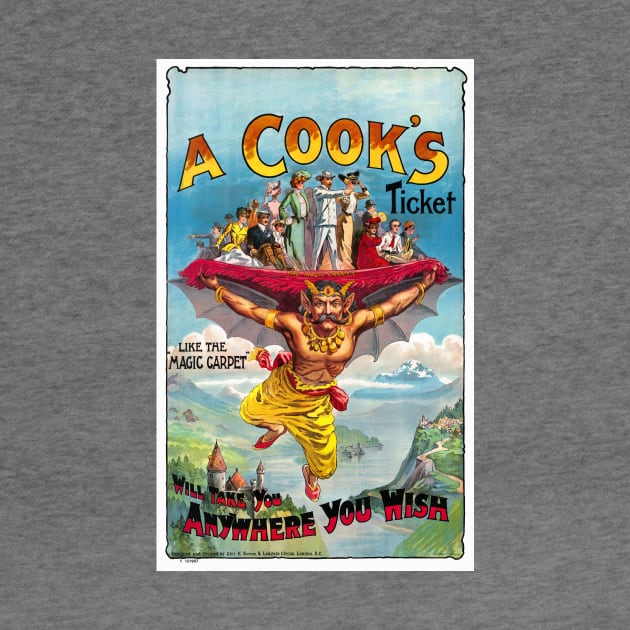 Vintage Travel Poster England A Cook ' s Ticket circus by vintagetreasure